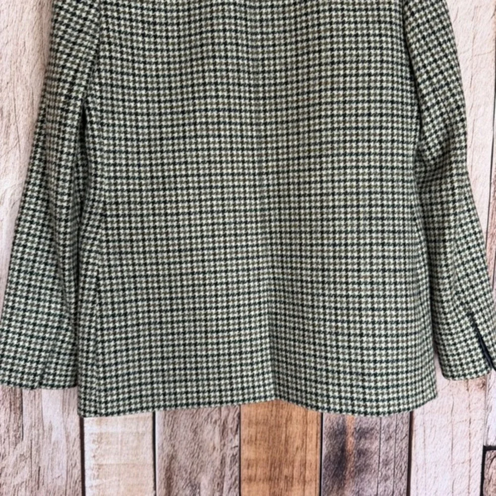J.Crew‎ Blazer Somerset Moon Wool Houndstooth Office Heritage Workwear Size 6
